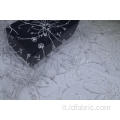 Tessuto a rete in lamina bianca 100% nylon per abiti da sposa